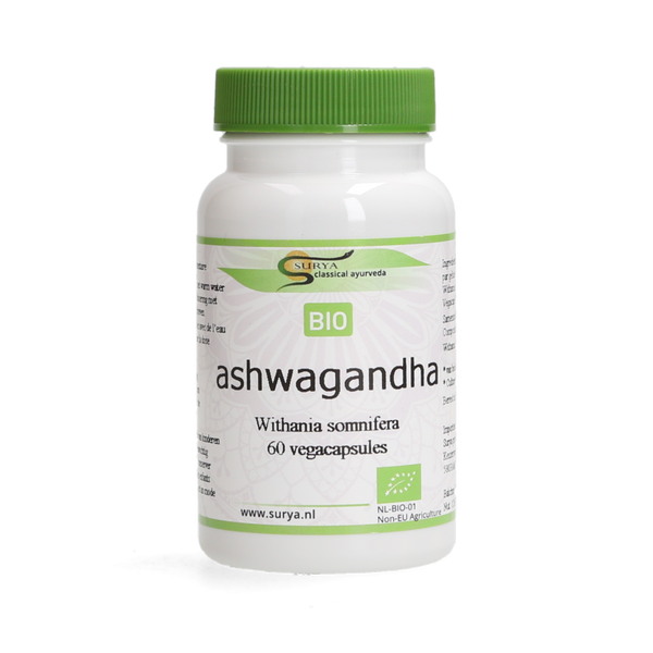 Surya Bio Ashwagandha capsules (Withania somnifera)